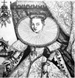 Марина Мнишек.Гравюра Франца Снядецкого 1606 года